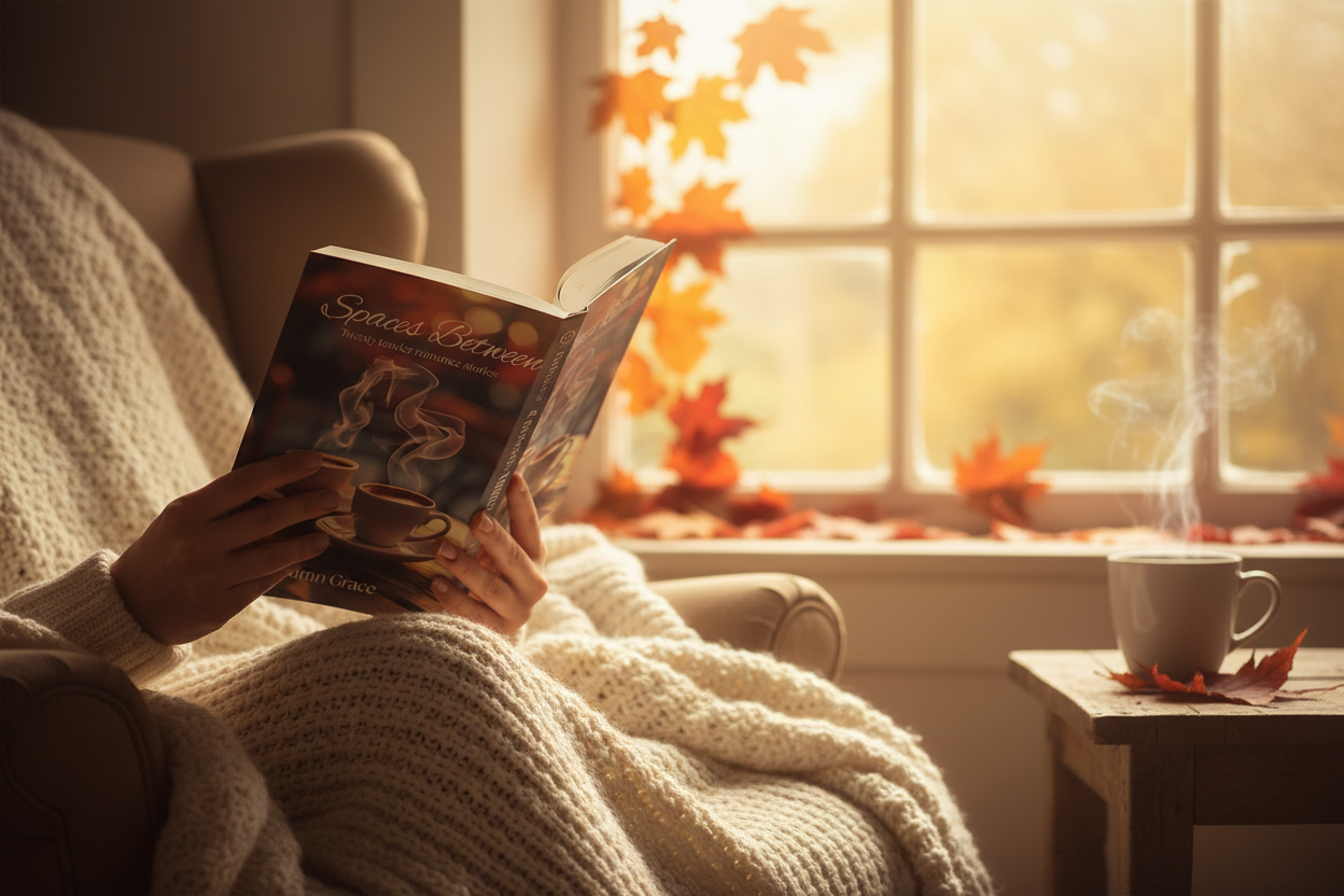 Spaces Between - Cosy autumn reading scene